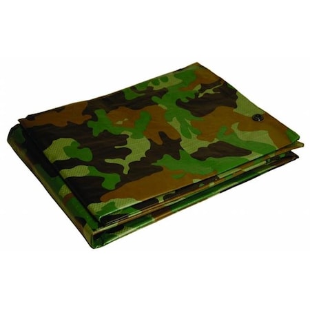 Foremost Tarp Foremost Tarp 10ft. X 12ft. Camoflauge Green Tarp  41012 6298939